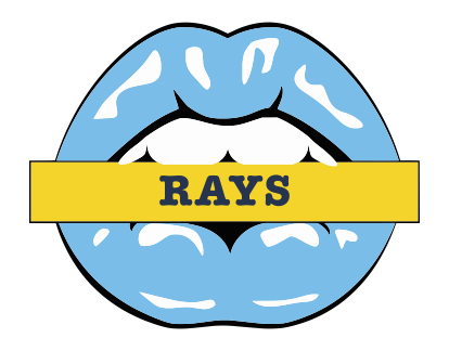 Tampa Bay Rays Lips Logo vinyl decal